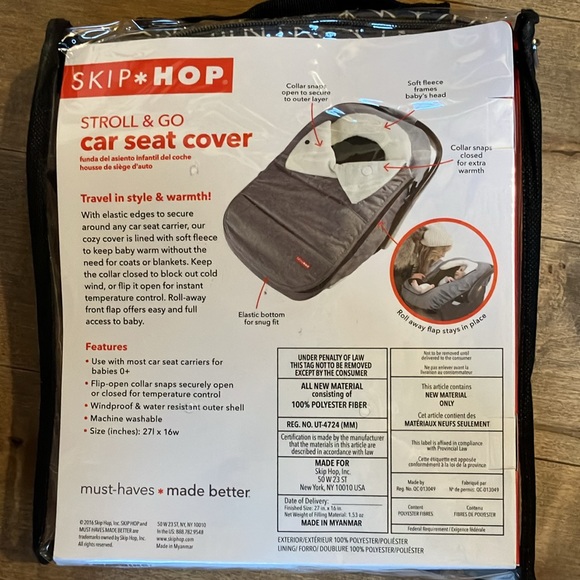 Skip Hop Stroll & Go Car Seat Cover - Picture 2 of 2
